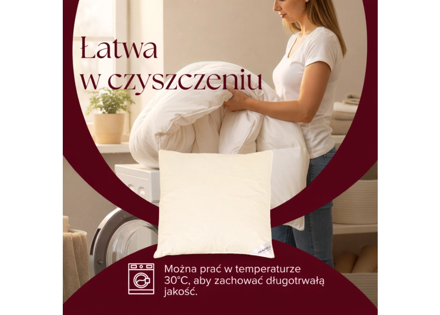 PODUSZKA PÓŁPUCHOWA 40x40 BEŻOWA ANTYALERGICZNA MIĘKKA 100% BAWEŁNA PODUSZKA PÓŁPUCHOWA 40x40 BEŻOWA ANTYALERGICZNA MIĘKKA 100% BAWEŁNA